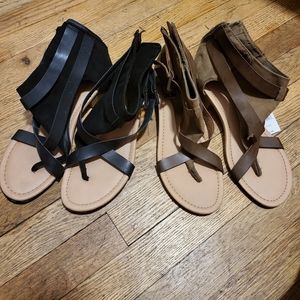2 pair of sandals